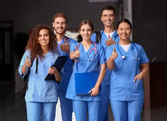 Staffing Solutions Agency 2 Diverse team of credentialed nurses, CNAs, and medical assistants providing healthcare staffing solutions nationwide